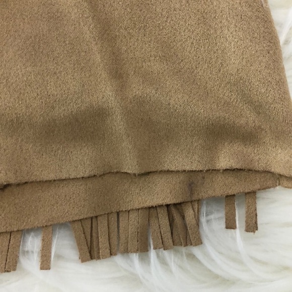 GUESS Faux Suede Fringe Mini Skirt - Picture 5 of 5
